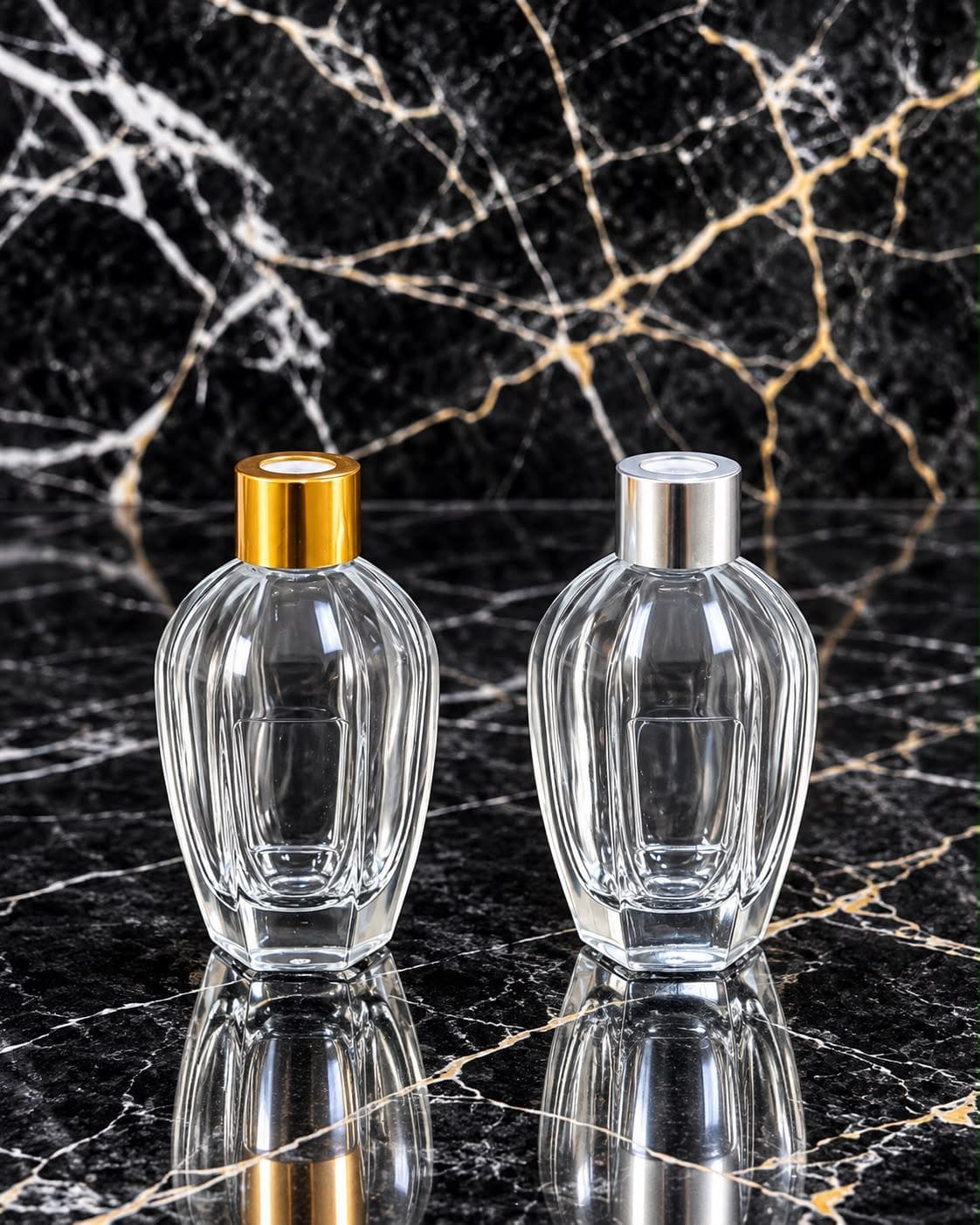 Faceted Oval Room Fragrance Bottle, image 1 of 1