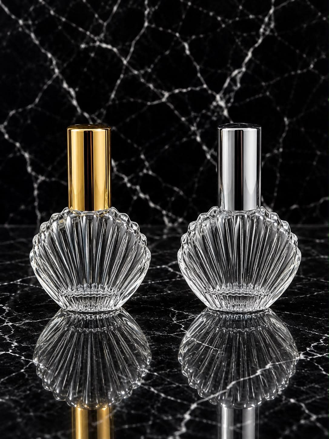 Seashell Perfume Bottle with Spray Pump, image 1 of 2